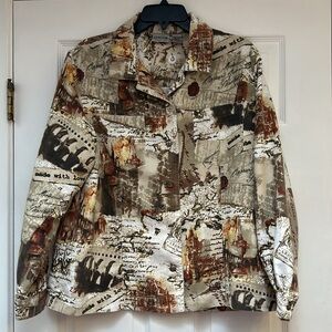 Chico's Vintage Button Front Jacket-Size L/12
